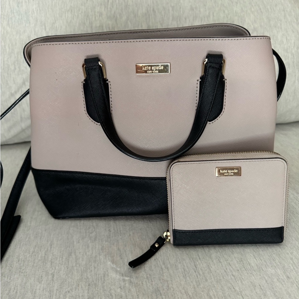 Kate Spade Purse with matching wallet- LIKE NEW